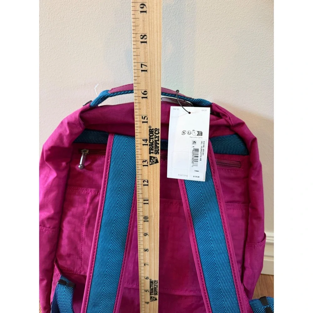 Kipling Micah Laptop Backpack Purple Fig WB KI9184 Recycled Lining NWT